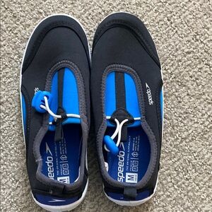 Speedo Kids Black and Blue Water Shoes